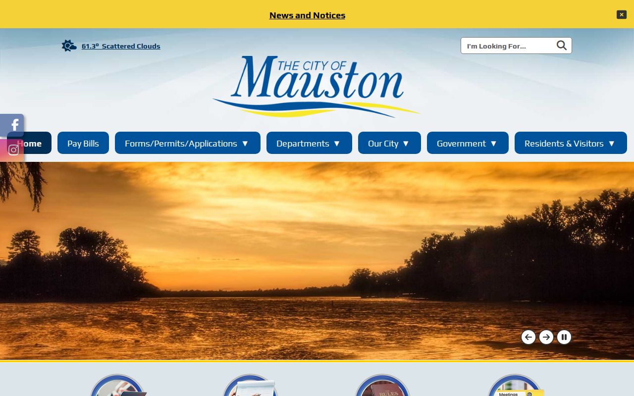 Mauston court docket appearance calendar on the official city homepage