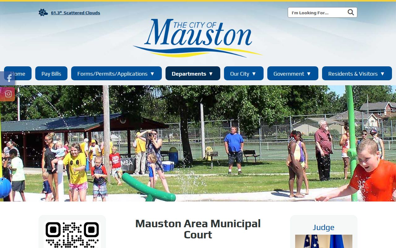 Mauston court docket jurisdiction and municipal court information