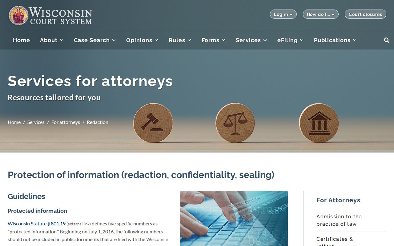 Juneau County court records public access guidance