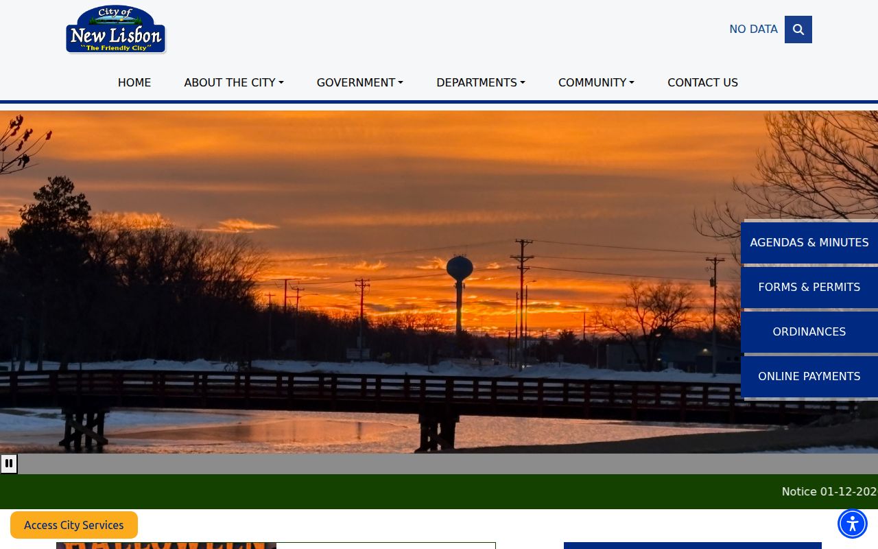 New Lisbon court docket routing through the official city portal